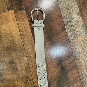BKE Beige Studded Women's Belt